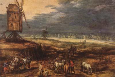 BRUEGHEL, Jan the Elder Landscape with Windmills (mk08)